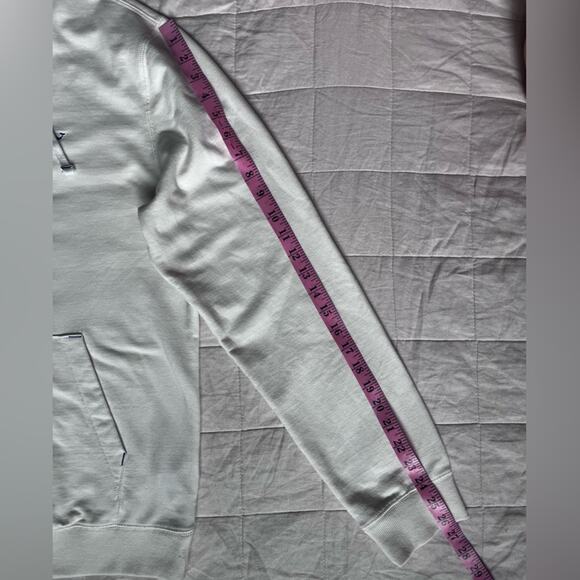 Vineyard Vines Mens Terry Cream Blue Quarter Button Hoodie Preppy Beachy-Medium - Picture 7 of 10